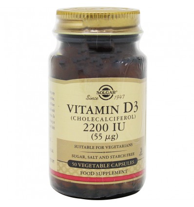Solgar Vitamine D3 2200UI 50 Capsules