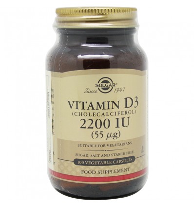 Solgar Vitamin D3 2200UI 100 Capsules