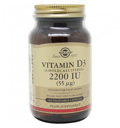 Solgar Vitamine D3 2200UI 100 Capsules