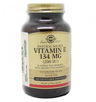Solgar Vitamina E 200UI 100 Capsulas