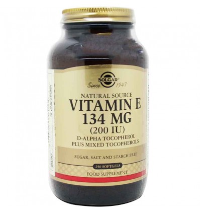 Solgar Vitamina E 200UI 250 Capsulas