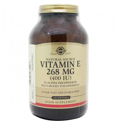 Solgar Vitamina E 400UI 250 Capsulas