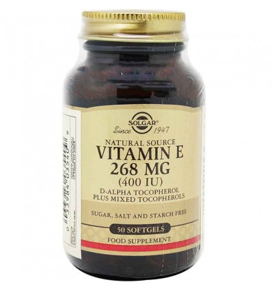 Solgar Vitamina E 400UI 50 Capsulas