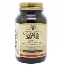 Solgar Vitamina E 400UI 50 Cápsulas Vegetais