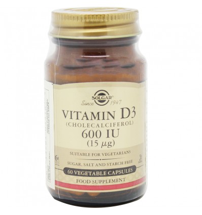 Solgar Vitamina D3 600UI 60 Capsulas Solgar Vitamina D3 600UI 60 Capsulas