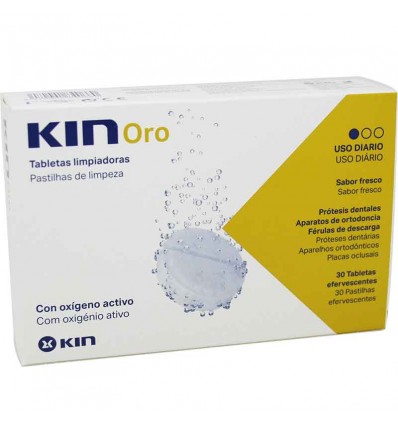 Kin Oro Tabletas Limpiadoras 30 Unidades