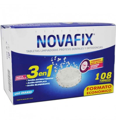 Novafix Tabletas Limpiadoras 108 Tabletas