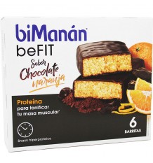 Bimanan Befit Bar Chocolate Orange 6 Units