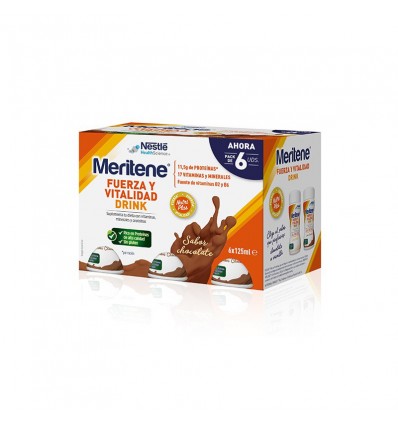 Meritene Boisson Chocolat 125ml 6 Unités