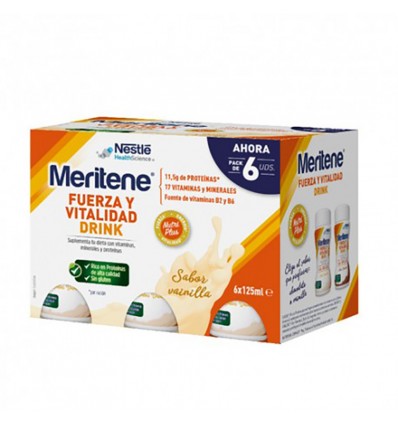 Meritene Drink Vainilla 125 ml 6 Unidades