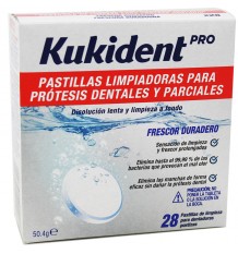Comprimés Nettoyants pour Prothèses Dentaires Kukident Pro 28
