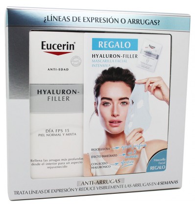 Eucerin Hyaluron Filler Fluido Fps 15 50 ml Mascarilla Facial Regalo
