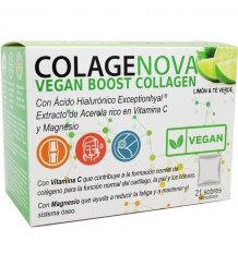 Colagenova Vegan Boost Collagen, Lemon, Green Tea, 21 Envelopes