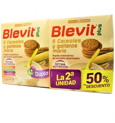 Blevit Plus 8 Cereals Cookie Maria Duplo 2x600 grams