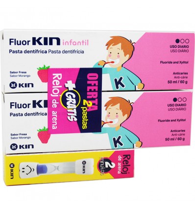 Fluorkin Infantil Duplo Pasta 2x50ml