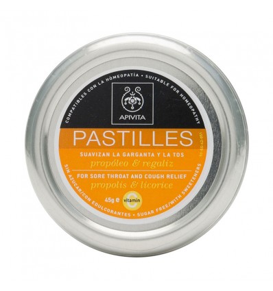 Apivita Pastillas Propoleo y Regaliz 45 g