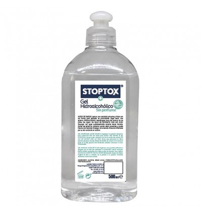 Stoptox Gel Hidroalcoholico Sanitizante 500 ml