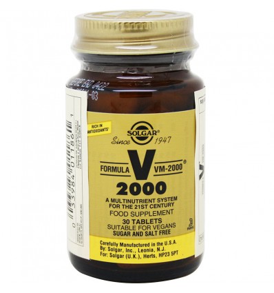 Solgar Formula Vm 2000 30 Comprimidos Solgar Formula Vm 2000 30 Comprimidos