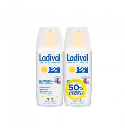 Ladival 50 Spray Piel Sensible 300 ml Duplo Promocion Ladival 50 Spray Piel Sensible 300 ml Duplo Promocion