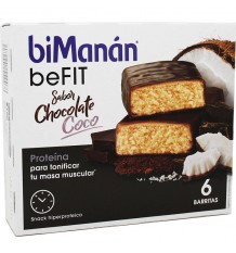 Bimanan Befit Barrita Chocolate Coco 6 Unidades