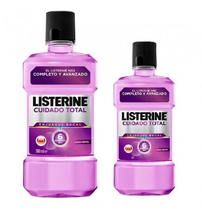 Listerine Cuidado Total 500ml+ 250 ml Regalo Listerine Cuidado Total 500ml+ 250 ml Regalo