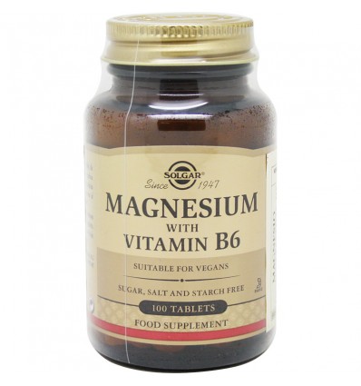 Solgar Magnesio B6 100 Comprimidos