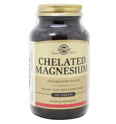 Chelated Magnesium Solgar 100 Tablets