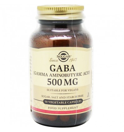 Gaba Solgar 500 mg 50 Cápsulas