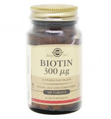 Biotina Solgar 300 microgramos 100 comprimidos