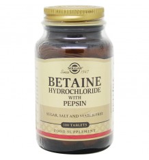 Betaina Solgar Hydrochlorid Pepsin 100 Tabletten