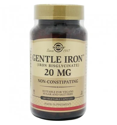 Hierro Solgar Gentle 180 Capsulas Hierro Solgar Gentle 180 Capsulas