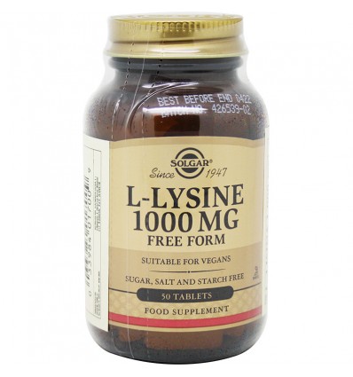 Solgar L-Lisina 1000 mg 50 Comprimidos