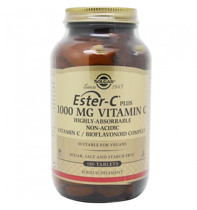 Solgar Ester C Plus 1000 mg Vitamina C 180 Comprimidos