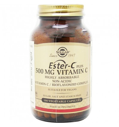Ester C Plus 500 mg 100 Capsulas Vegetales