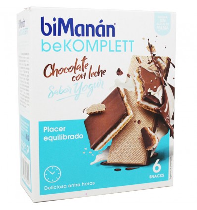 Bimanan Bekomplett Wafer Chocolate, Leite, Iogurte 6 Lanches