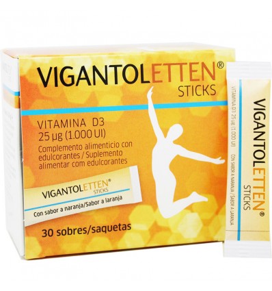 Vigantoletten 1000 25 Microgramos Vitamina D3 30 Sticks 