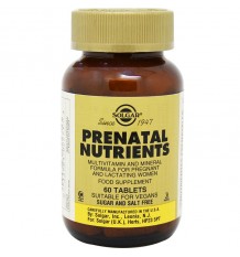 Solgar Nutriments Prénatal-60 Comprimés