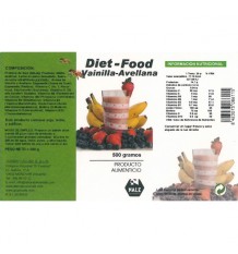 Diet Food Vainilla Avellana 500 g Nale ingredientes