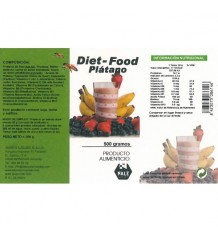 Diet Food Batido Platano 500 g Nale ingredientes