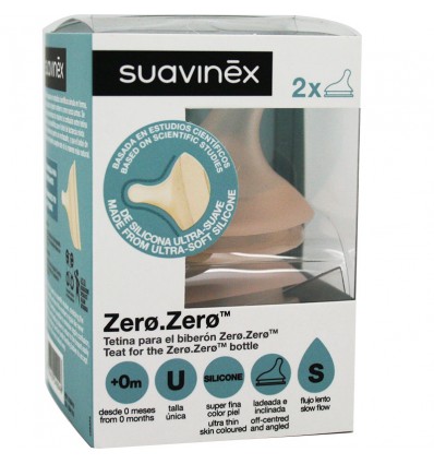 Suavinex Zero Zero Nipple Silicone S Slow Flow 2 Units