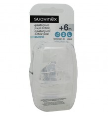 Suavinex Tetina Anatomica Flujo Denso Silicona 2L 2 Unidades