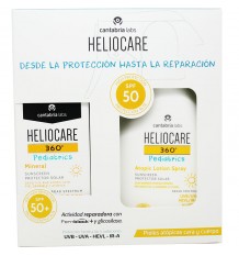 Heliocare 360 Pediatrics Mineral Spf50 50ml Atopic Lotion Spray 250ml