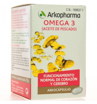Arkocapsulas Omega 3 Óleo de Peixe 100 cápsulas
