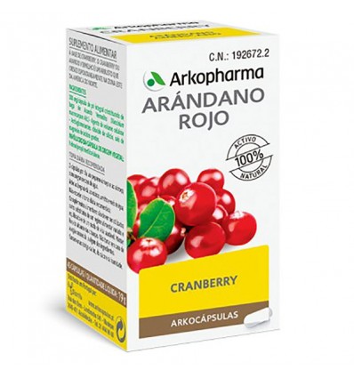 Arkocapsulas Arandano Rojo Canneberge 50 capsules arkocaps