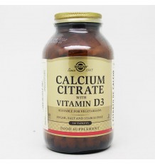 Citrate de Calcium Solgar avec Vitamine D3 240 Comprimés