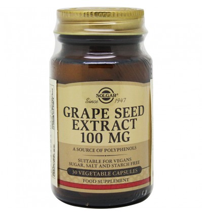 Solgar Extracto Semilla Uva 100mg 30 Vegicaps Solgar Extracto Semilla Uva 100mg 30 Vegicaps