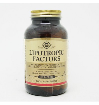 Lipotropicos Solgar 100 comprimidos