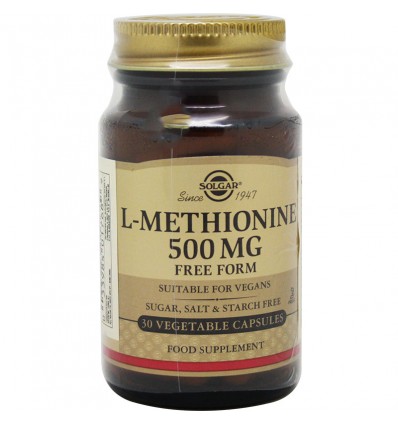 Solgar L-Metionina 500mg 30 Capsulas Solgar L-Metionina 500mg 30 Capsulas