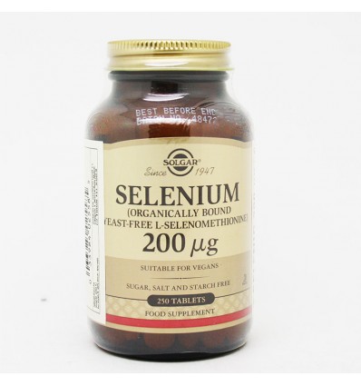 Solgar Selenio 200 mcg 250 Comprimidos