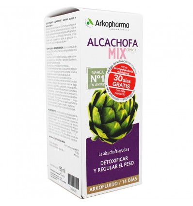 Arkofluido Alcachofa Mix Detox 280ml 14 Dias Arkofluido Alcachofa Mix Detox 280ml 14 Dias